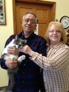 Tigger was adopted by his family this January. 